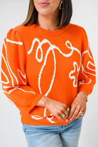 Creamsicle Stitch Sweater