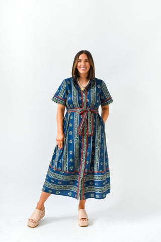Drawn To Florals Tie Waist Dress