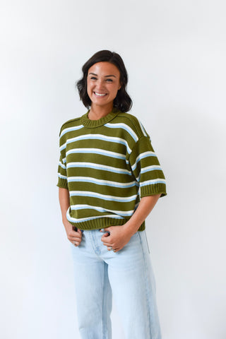 Olive the Fun Short Sleeve Sweater