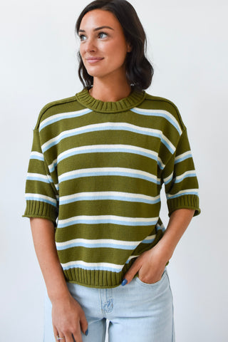 Olive the Fun Short Sleeve Sweater