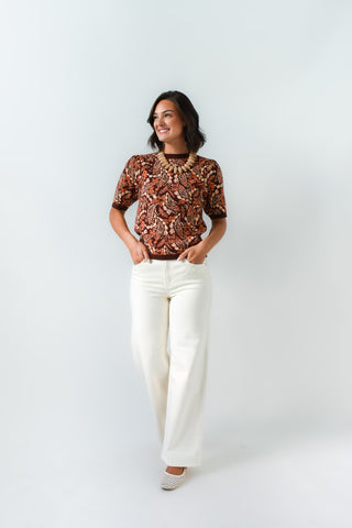 Fall On Me Puff Sleeve Sweater