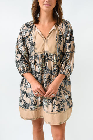 Back To Botany Printed Dress