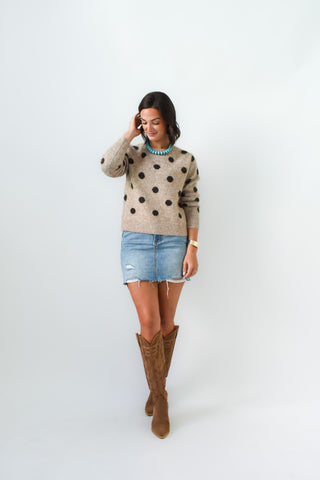 Cocoa Dot Sweater