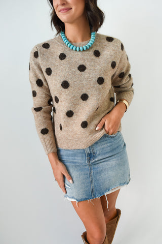 Cocoa Dot Sweater