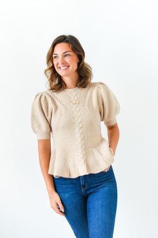Send Up A Flare Knit Top