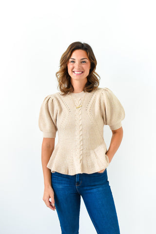 Send Up A Flare Knit Top