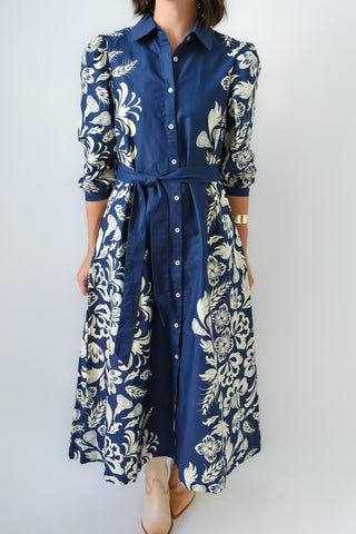 Magnolia Blooms Midi Dress