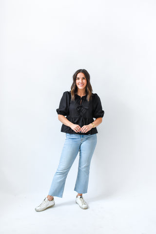 Un-Bow-Lievable Peplum Top