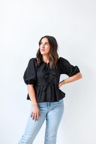 Un-Bow-Lievable Peplum Top