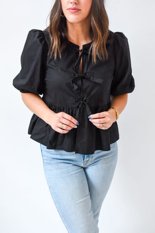 Un-Bow-Lievable Peplum Top