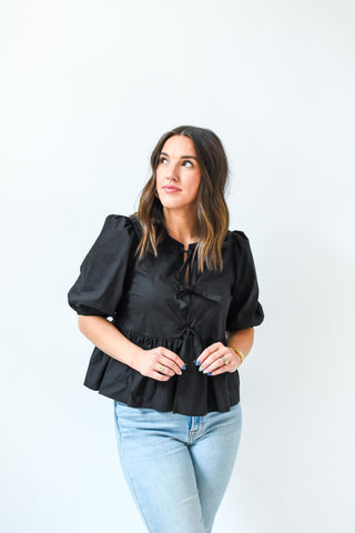 Un-Bow-Lievable Peplum Top