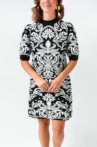 Knit To Be Floral Sweater Dress