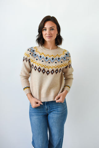 Cozy Little Thing Printed Sweater