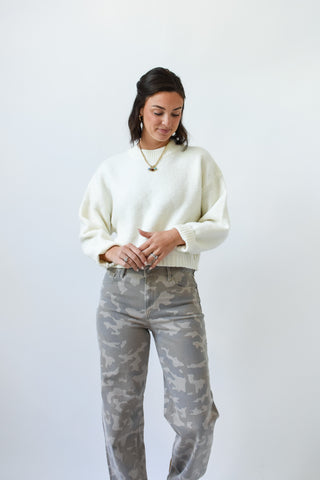 Vanilla Sky Solid Sweater
