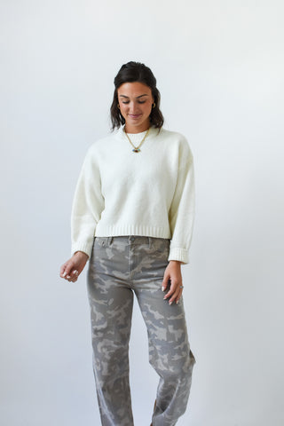 Vanilla Sky Solid Sweater