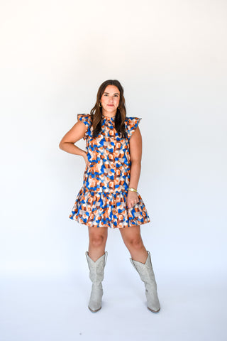 Sweet And Spicy Abstract Print Dress