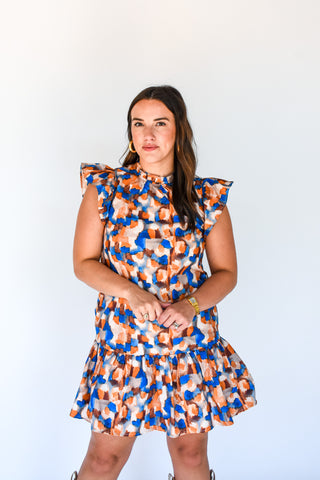 Sweet And Spicy Abstract Print Dress