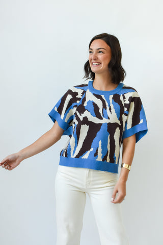 Brush Hour Abstract Sweater