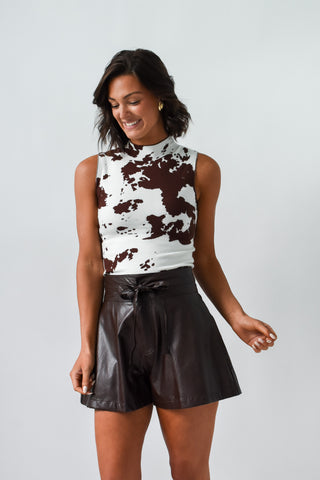 So Faux Real Tie Shorts