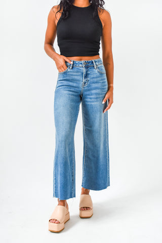 Hidden Nori High Waisted Wide Crop Pant