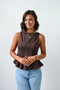 Suede Dreams Peplum Top