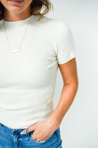 Knit Pick Short Sleeve Sweater