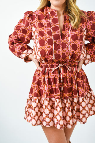 Crimson Kaleidoscope Dress