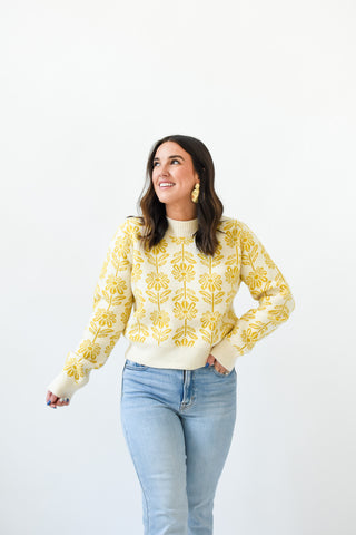 Leaf It To The Florals Sweater