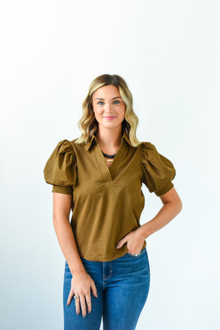 Down To Earth Collar Top