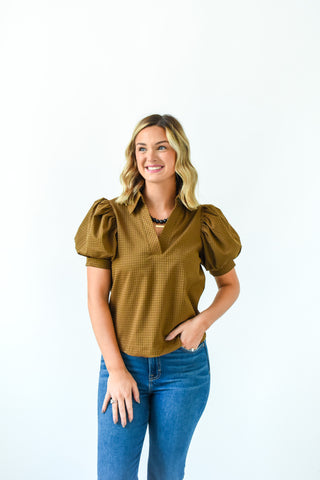 Down To Earth Collar Top