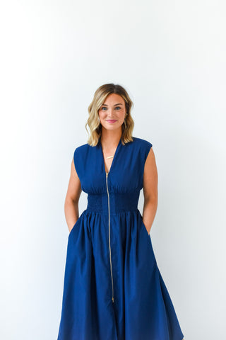 Zip Me Away Midi Dress