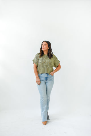 Stitch Perfect Short Sleeve Sweater