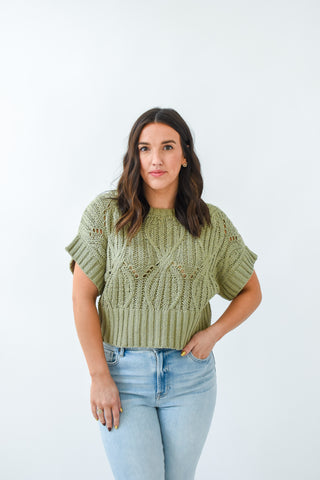 Stitch Perfect Short Sleeve Sweater