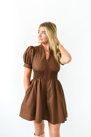 Brownie Points Zip Front Dress