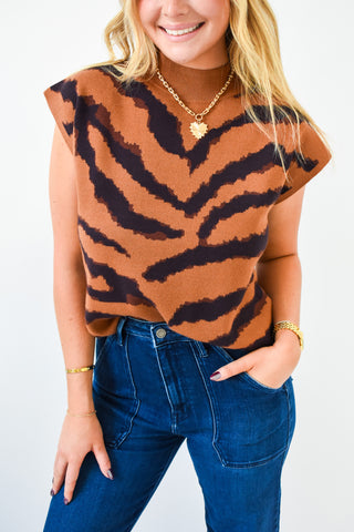 Animal Instinct Sweater Vest