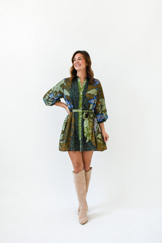 Botanical Beauty Tie Waist Dress