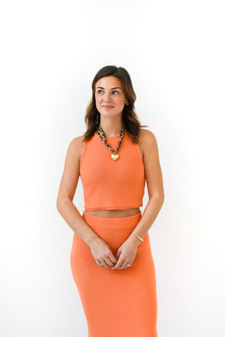 Orange You A Cutie Knit Set