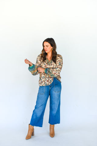 Petal Pizazz Floral Print Top
