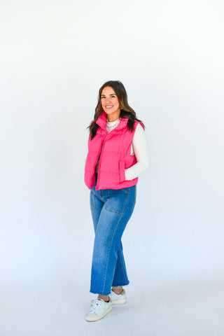 Snuggle Puff Cropped Puffer Vest