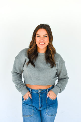 Off Duty Cropped Sweatshirt