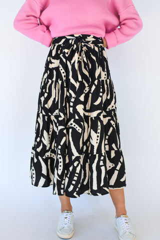 Hide And Seek Tiered Skirt