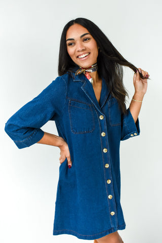 The Denim Darling Mini Dress