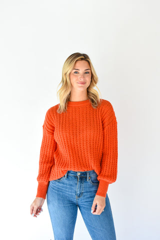 Come Fall Circle Pointelle Sweater