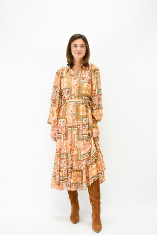 Patch Perfect Patchwork Midi Dress