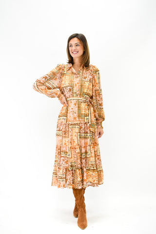 Patch Perfect Patchwork Midi Dress