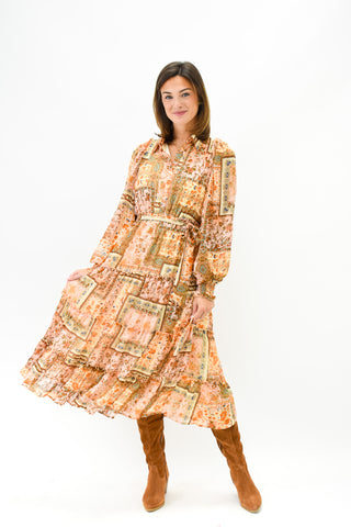 Patch Perfect Patchwork Midi Dress