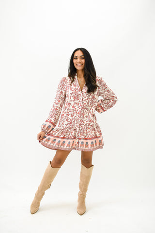 Boho Blooms Floral Print Dress