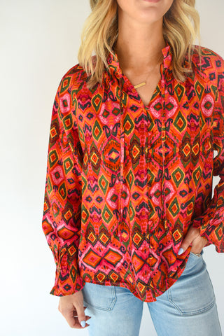 Positano Button Down Blouse