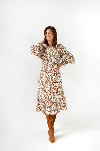 Petal Promise Tie Waist Midi Dress