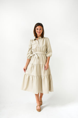 A Leather Love Affair Midi Dress